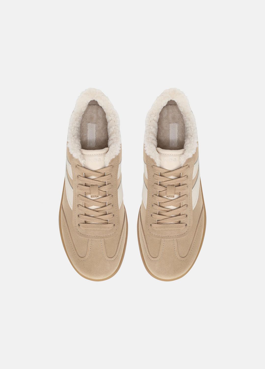 VINCE Women Oasis Suede & Shearling Sneaker in Sneakers