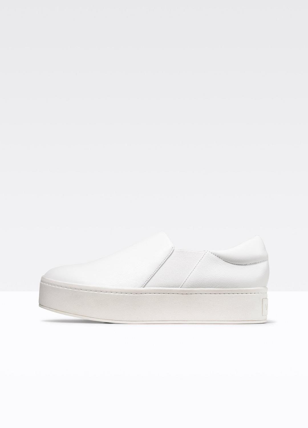 VINCE Women Leather Warren Sneaker in Sneakers