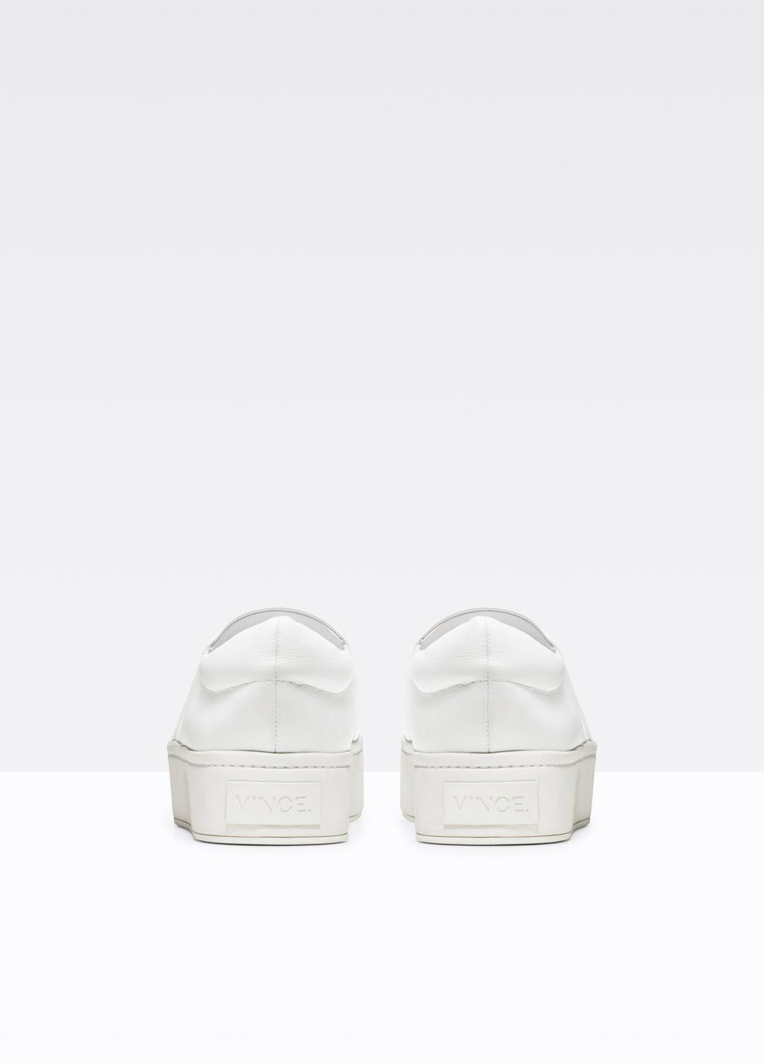 VINCE Women Leather Warren Sneaker in Sneakers