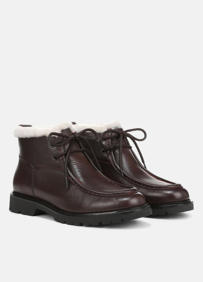 VINCE Women Sierra Shearling-Lined Lug-Sole Boot in Boots