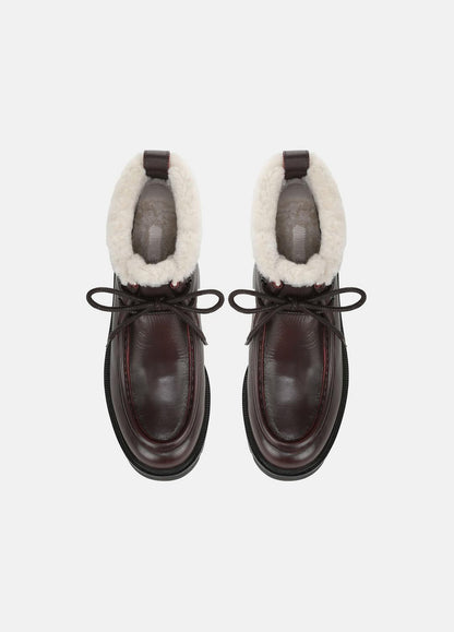 VINCE Women Sierra Shearling-Lined Lug-Sole Boot in Boots