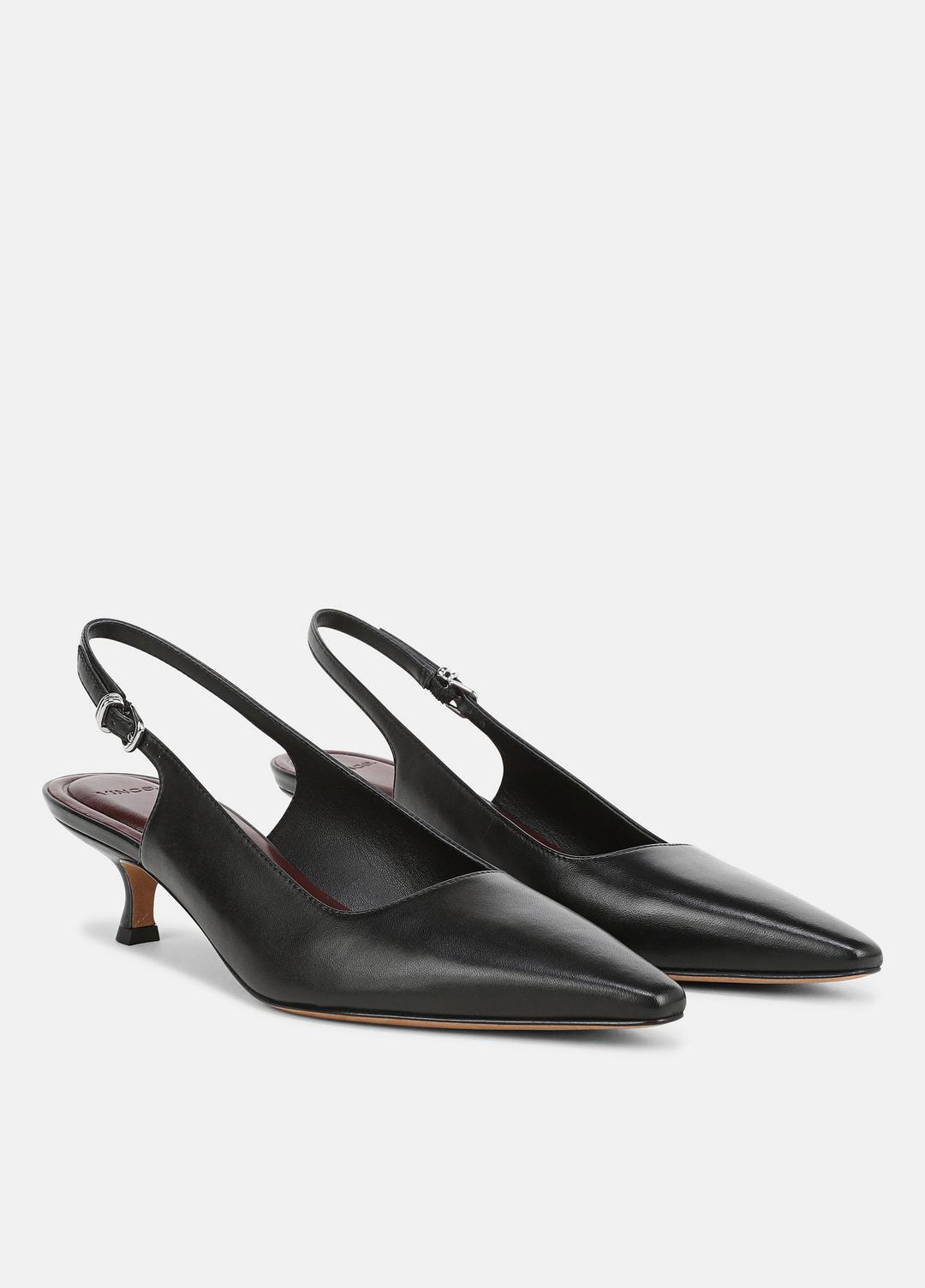 VINCE Women Sabra Leather Slingback Heel in Heels