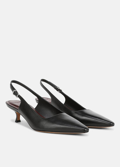 VINCE Women Sabra Leather Slingback Heel in Heels