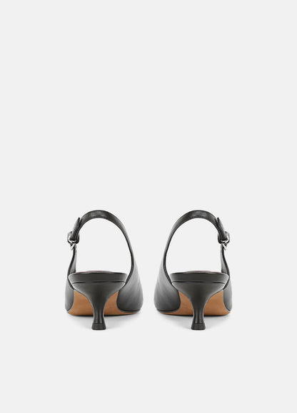 VINCE Women Sabra Leather Slingback Heel in Heels