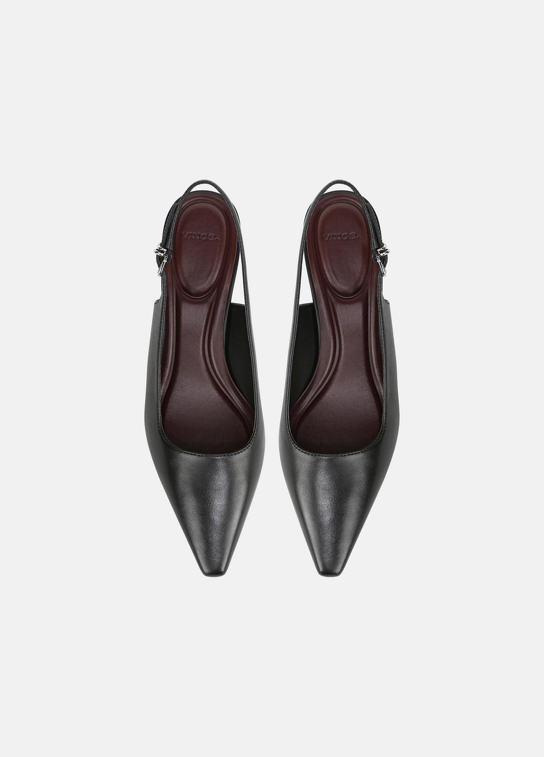 VINCE Women Sabra Leather Slingback Heel in Heels