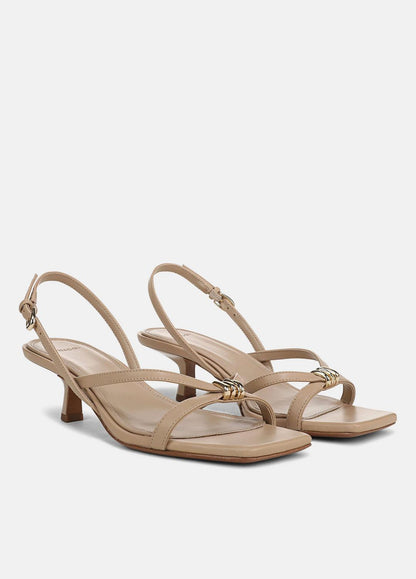 VINCE Women Tali Leather Slingback Sandal in Heels