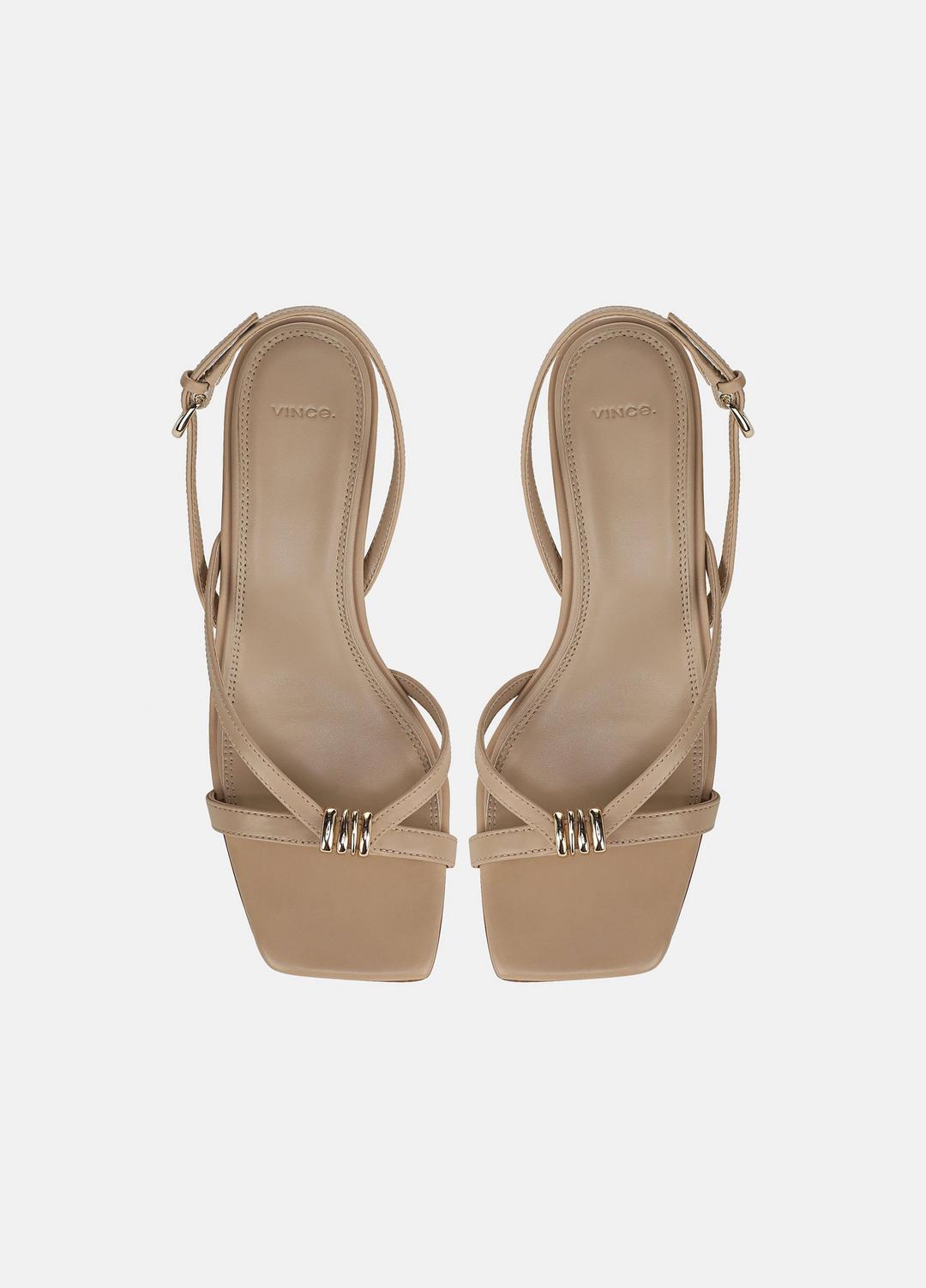 VINCE Women Tali Leather Slingback Sandal in Heels