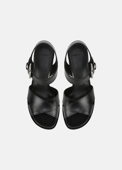 VINCE Women Salma Leather Heeled Sandal in Heels