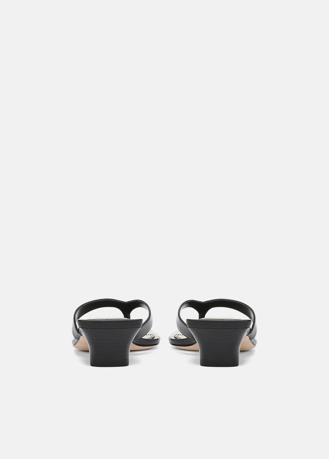 VINCE Women San Juan Leather Heeled Thong Sandal in Heels
