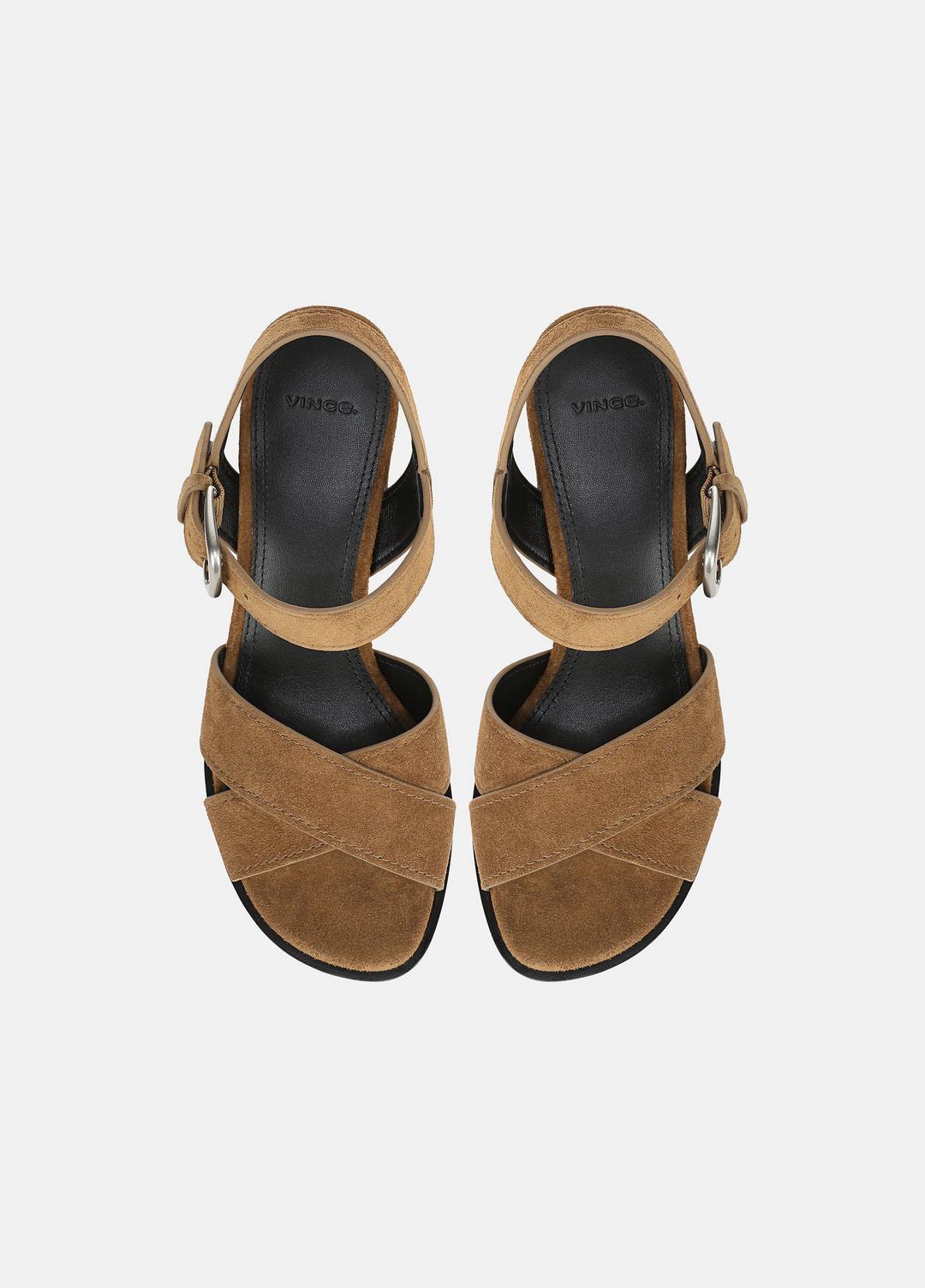 VINCE Women Salma Suede Heeled Sandal in Heels