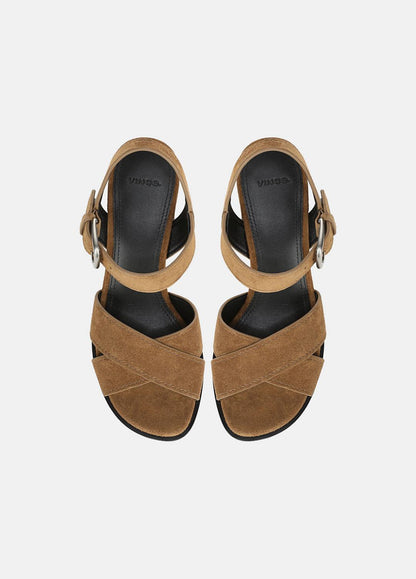 VINCE Women Salma Suede Heeled Sandal in Heels