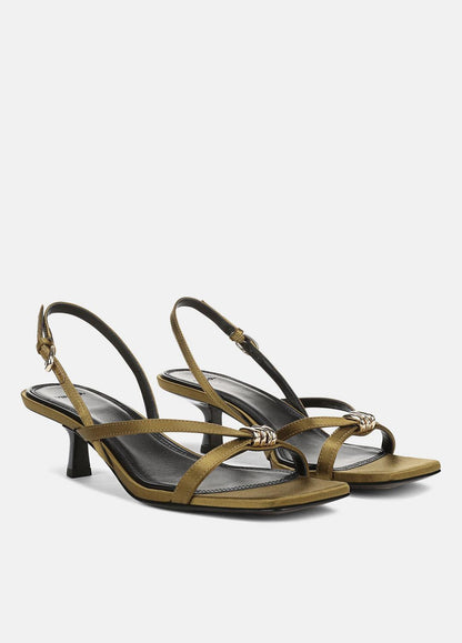 VINCE Women Tali Satin Slingback Sandal in Heels