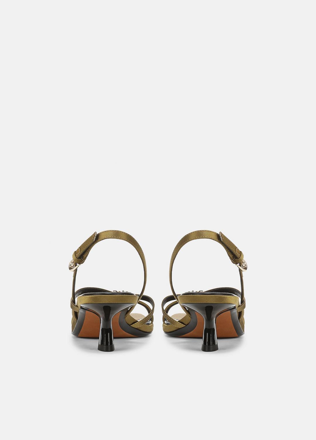 VINCE Women Tali Satin Slingback Sandal in Heels