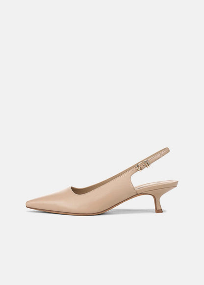 VINCE Women Sabra Leather Slingback Heel in Heels