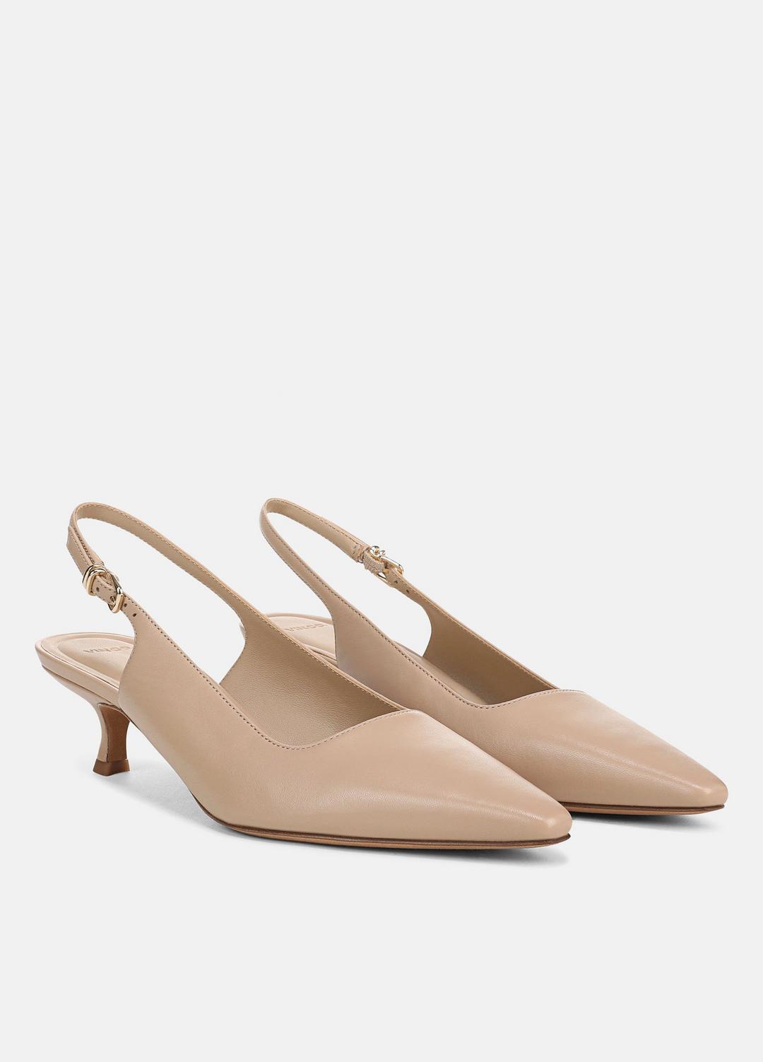VINCE Women Sabra Leather Slingback Heel in Heels