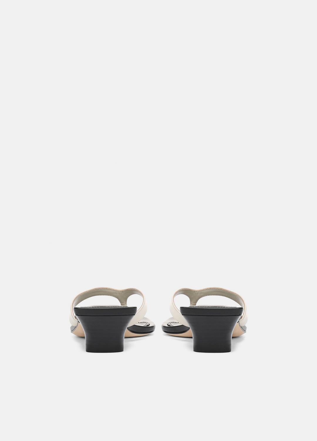 VINCE Women San Juan Leather Heeled Thong Sandal in Heels
