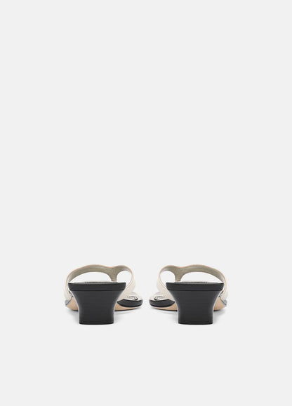 VINCE Women San Juan Leather Heeled Thong Sandal in Heels