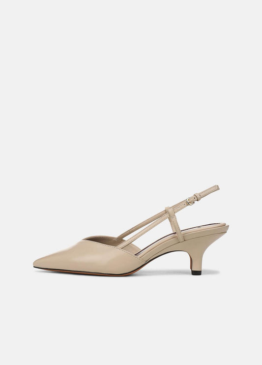 VINCE Women Levvy Leather Slingback Heel in Heels