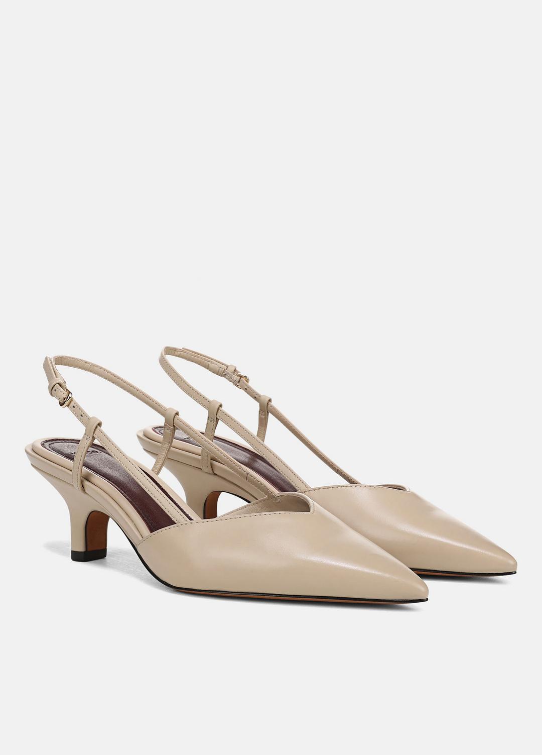 VINCE Women Levvy Leather Slingback Heel in Heels