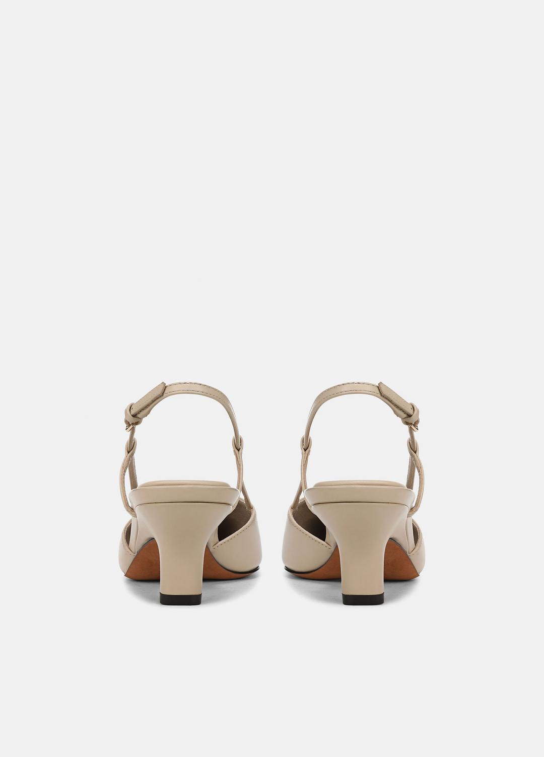 VINCE Women Levvy Leather Slingback Heel in Heels