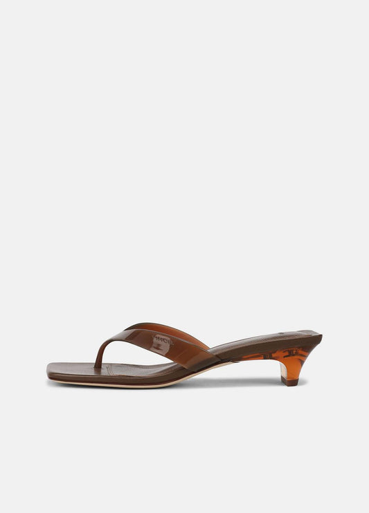 VINCE Women San Juan Jelly Heeled Thong Sandal in Sandals