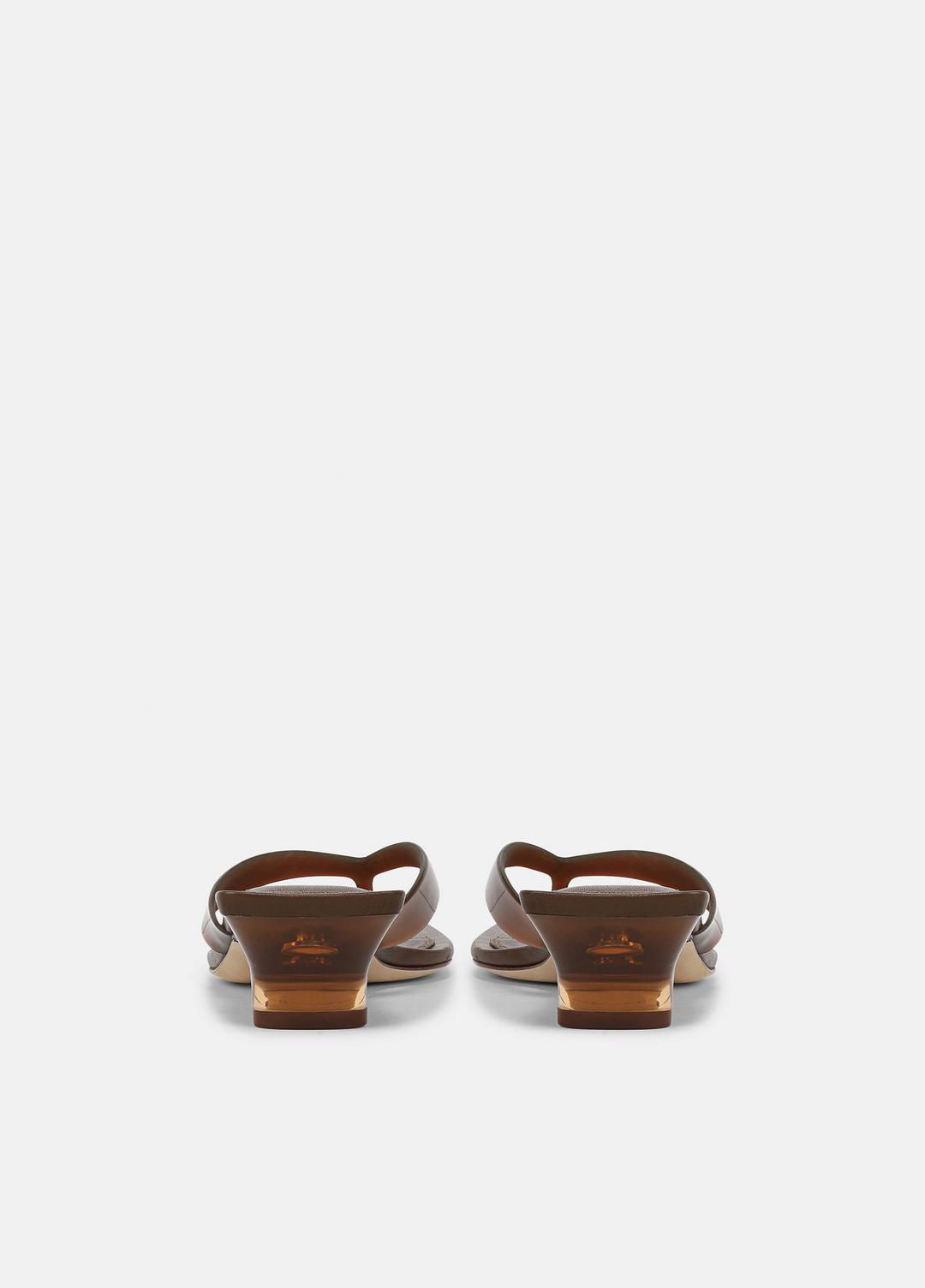 VINCE Women San Juan Jelly Heeled Thong Sandal in Sandals