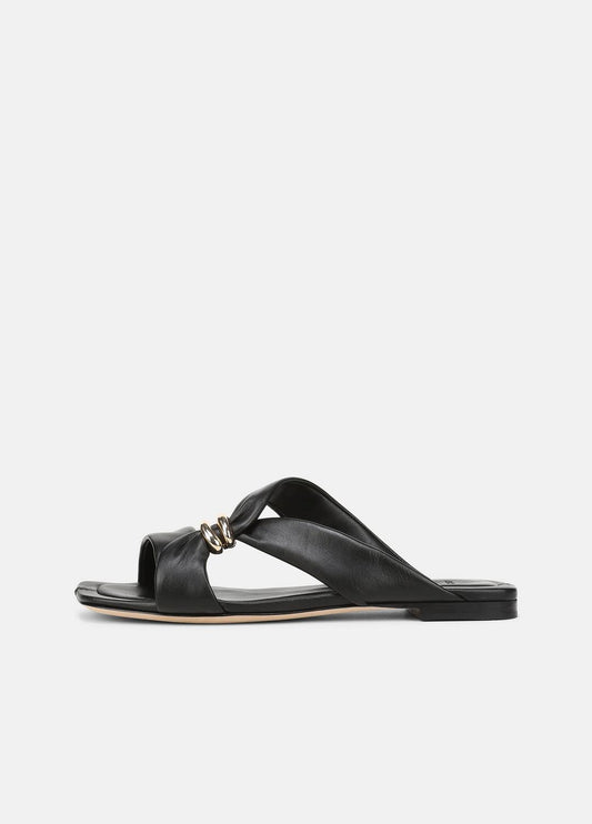 VINCE Women Vilma Leather Slide Sandal in Sandals