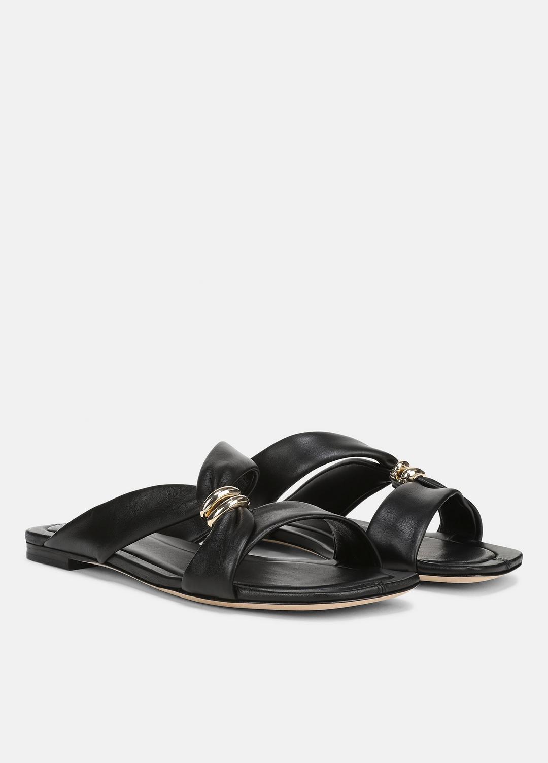 VINCE Women Vilma Leather Slide Sandal in Sandals