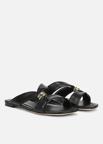 VINCE Women Vilma Leather Slide Sandal in Sandals