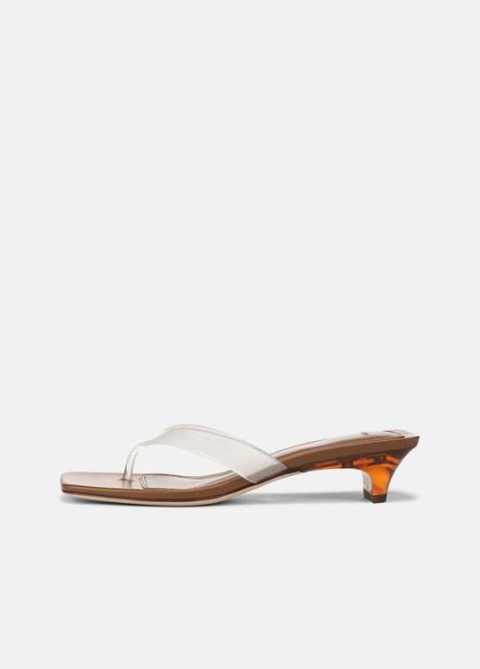 VINCE Women San Juan Jelly Heeled Thong Sandal in Sandals