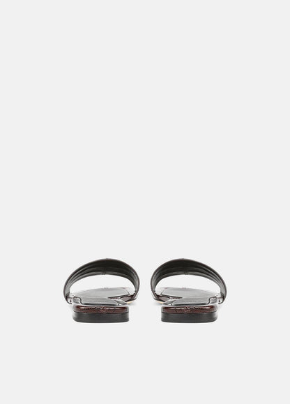 VINCE Women Valeria Croc-Embossed Leather Slide Sandal in Sandals