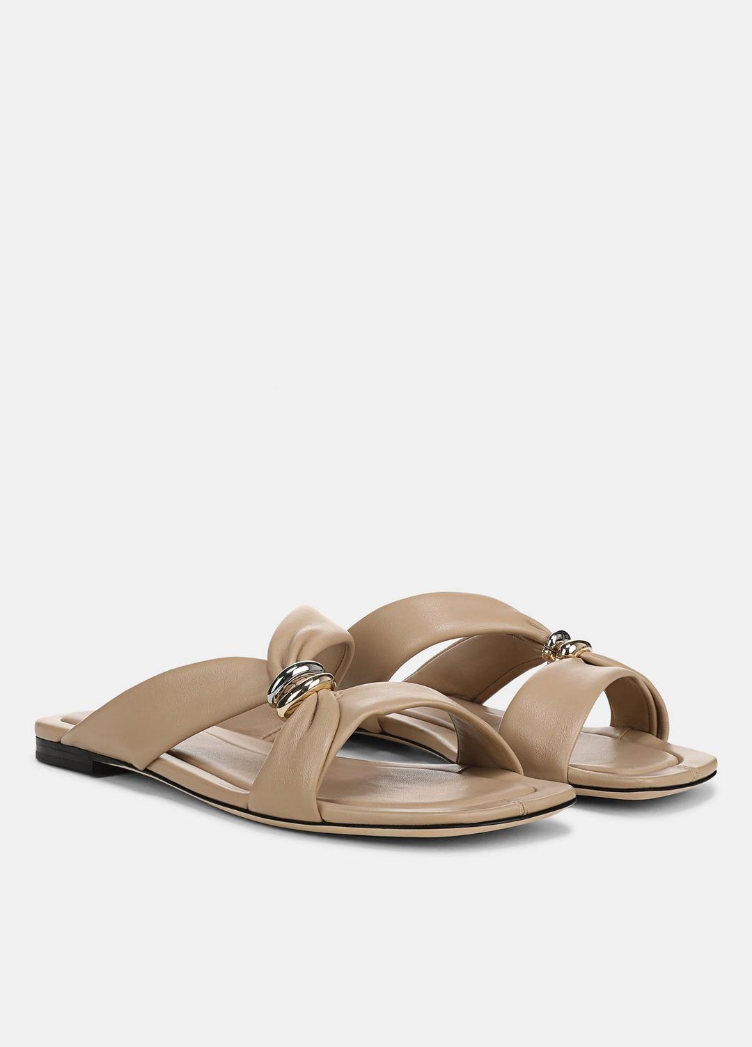 VINCE Women Vilma Leather Slide Sandal in Sandals