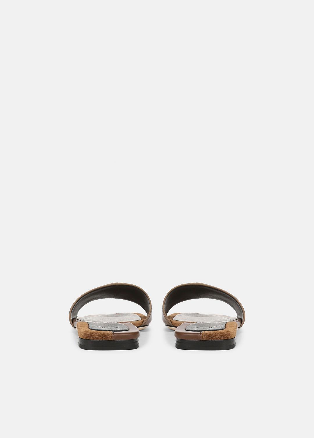 VINCE Women Valeria Leather & Suede Slide Sandal in Sandals