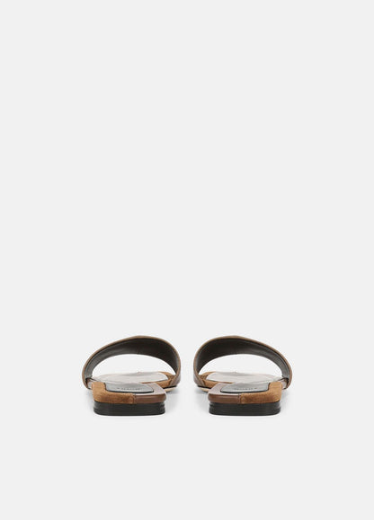 VINCE Women Valeria Leather & Suede Slide Sandal in Sandals