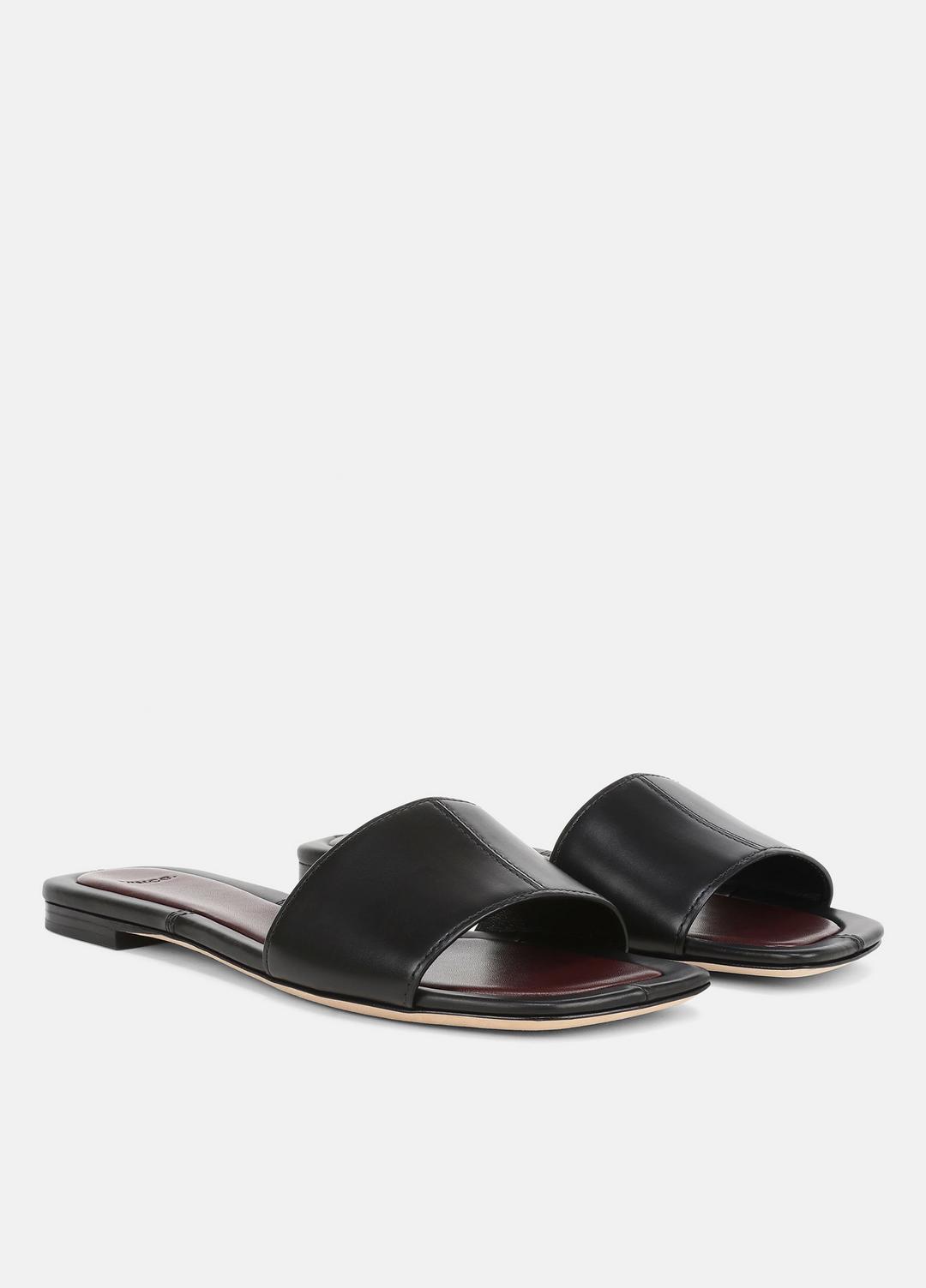VINCE Women Valeria Leather Slide Sandal in Sandals