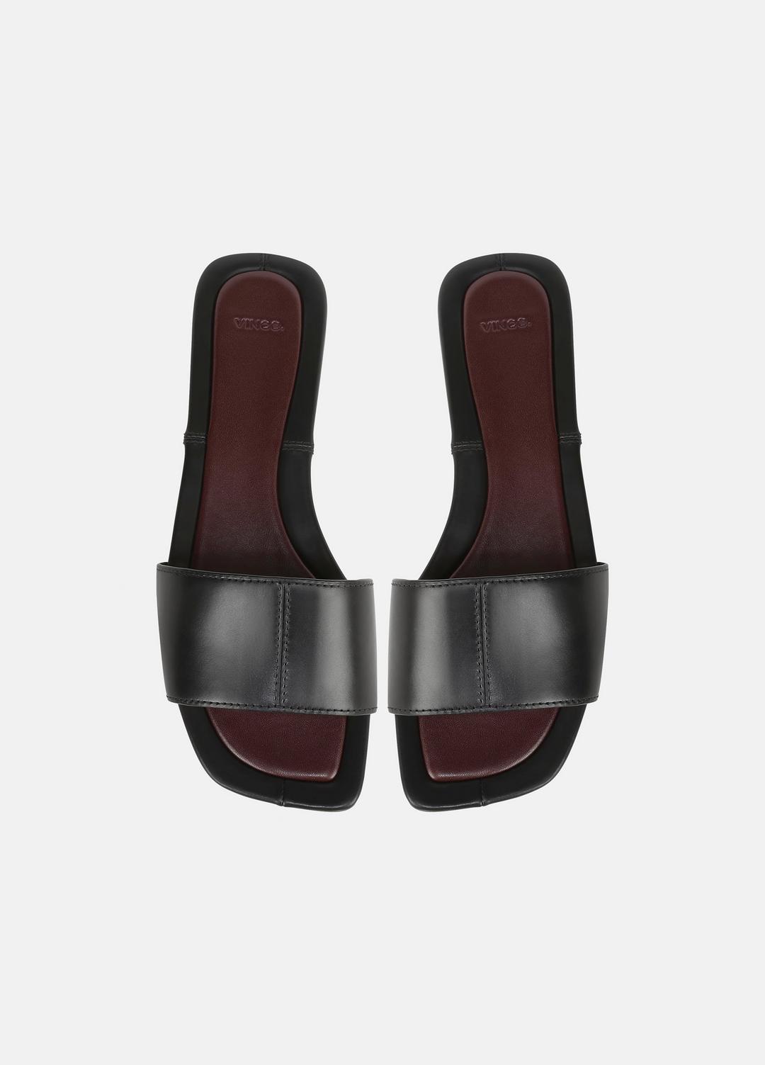 VINCE Women Valeria Leather Slide Sandal in Sandals