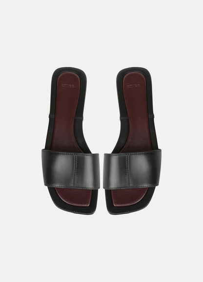 VINCE Women Valeria Leather Slide Sandal in Sandals