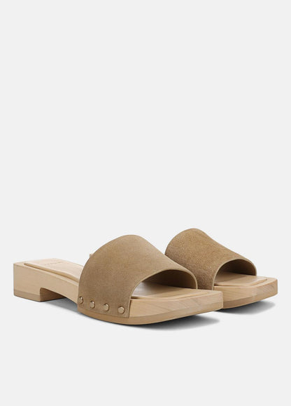 VINCE Women Barbara Suede Slide Sandal in Sandals