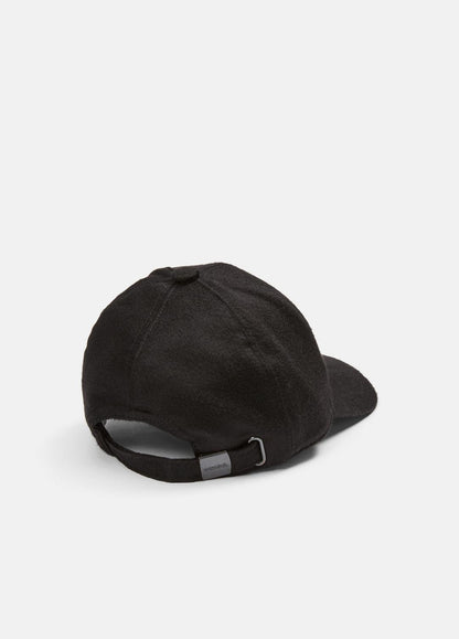 VINCE Women Leather-Trim Cashmere Baseball Cap in Scarves & Hats