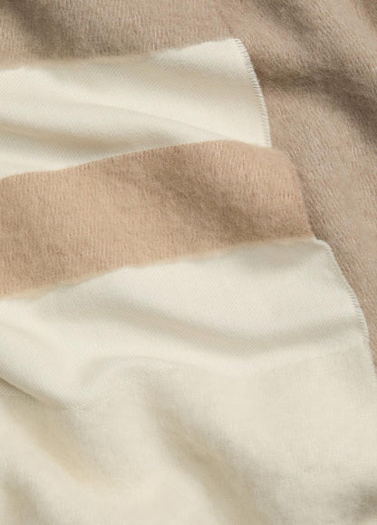 VINCE Women Brushed Alpaca-Blend Colorblock Scarf in Scarves & Hats