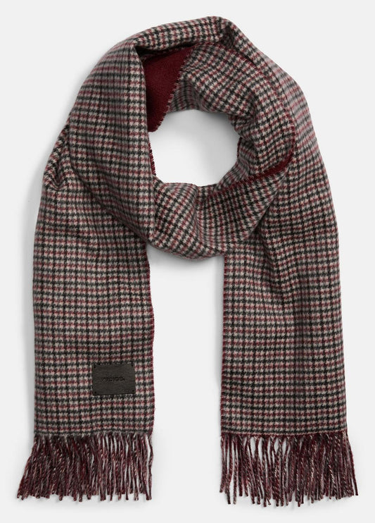 VINCE Women Micro-Houndstooth Cashmere Scarf in Scarves & Hats
