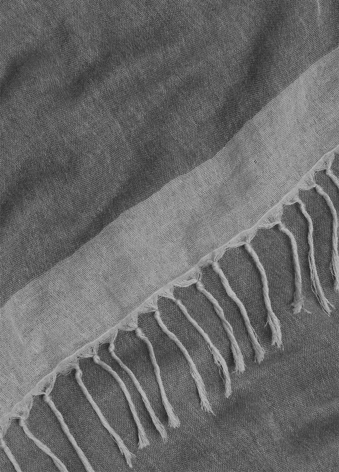 VINCE Women Border-Stripe Cotton Scarf in Scarves & Hats