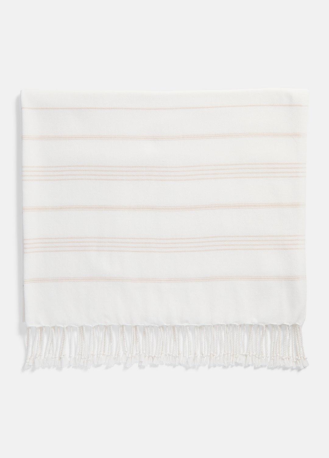 VINCE Women Stripe Cotton-Cashmere Wrap in Scarves & Hats