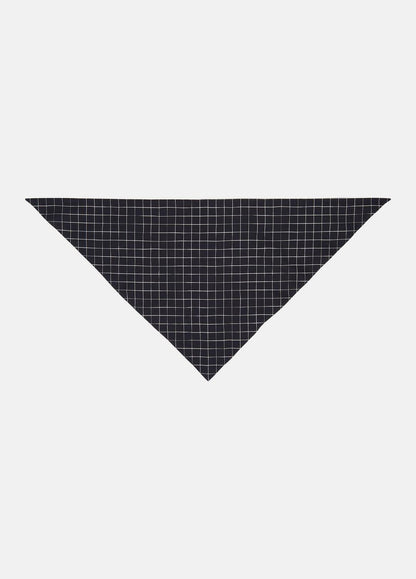 VINCE Women Trellis Plaid Cotton-Blend Headkerchief in Scarves & Hats