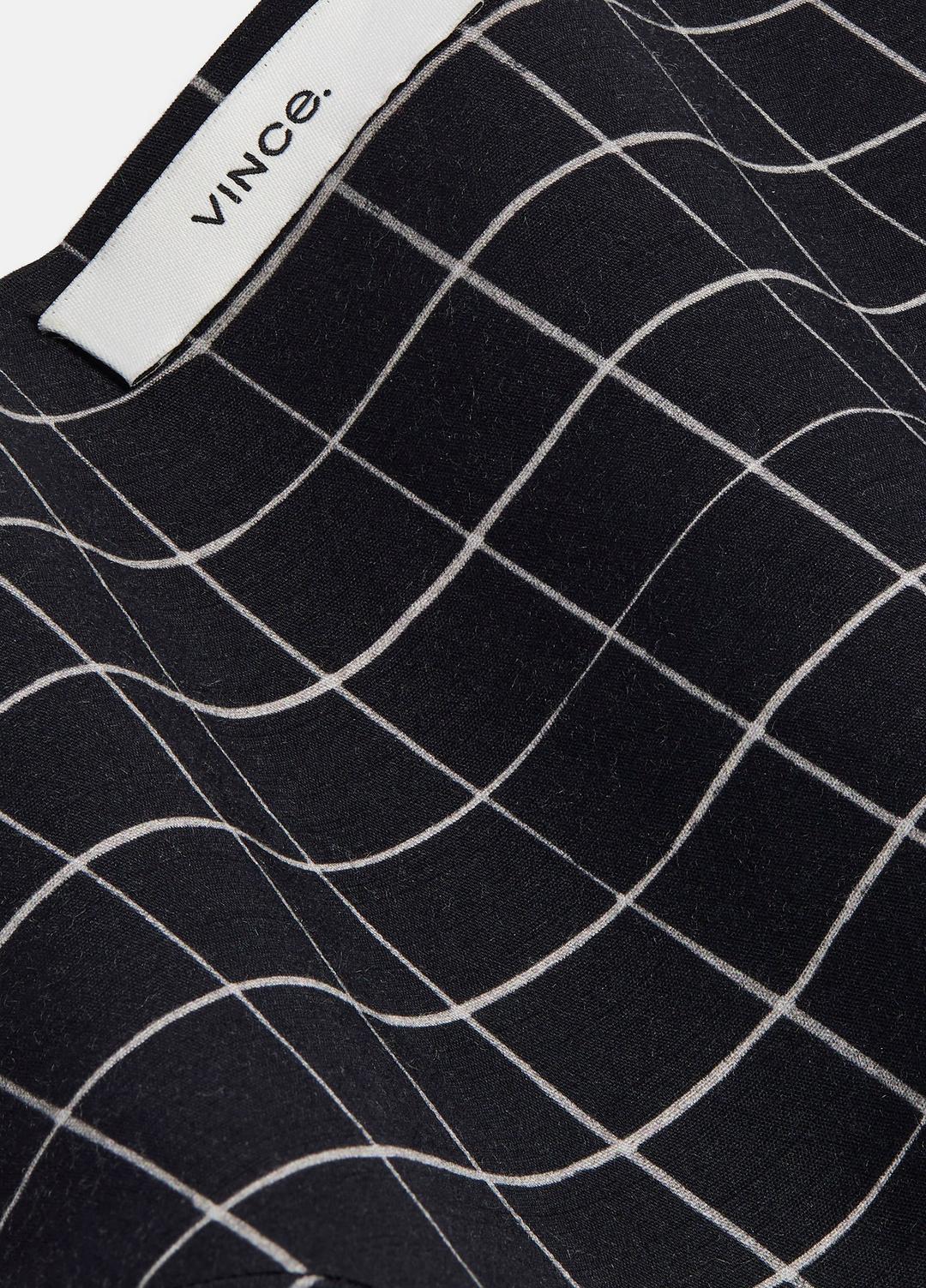 VINCE Women Trellis Plaid Cotton-Blend Headkerchief in Scarves & Hats