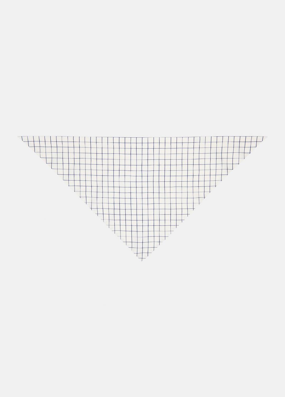 VINCE Women Trellis Plaid Cotton-Blend Headkerchief in Scarves & Hats