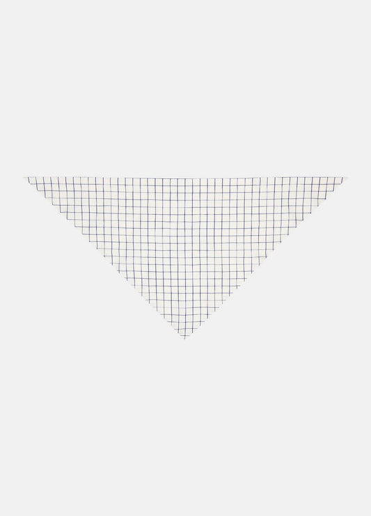 VINCE Women Trellis Plaid Cotton-Blend Headkerchief in Scarves & Hats