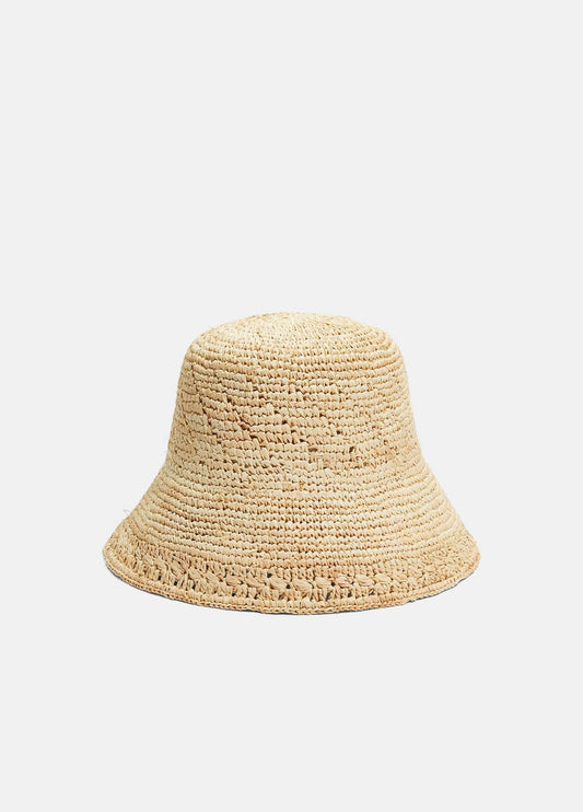 VINCE Women Straw Bucket Hat in Scarves & Hats