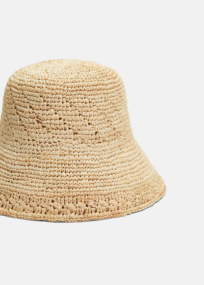 VINCE Women Straw Bucket Hat in Scarves & Hats