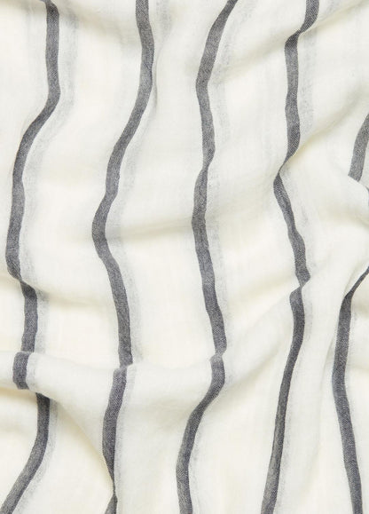 VINCE Women Cotton Gauze Awning Stripe Scarf in Scarves & Hats